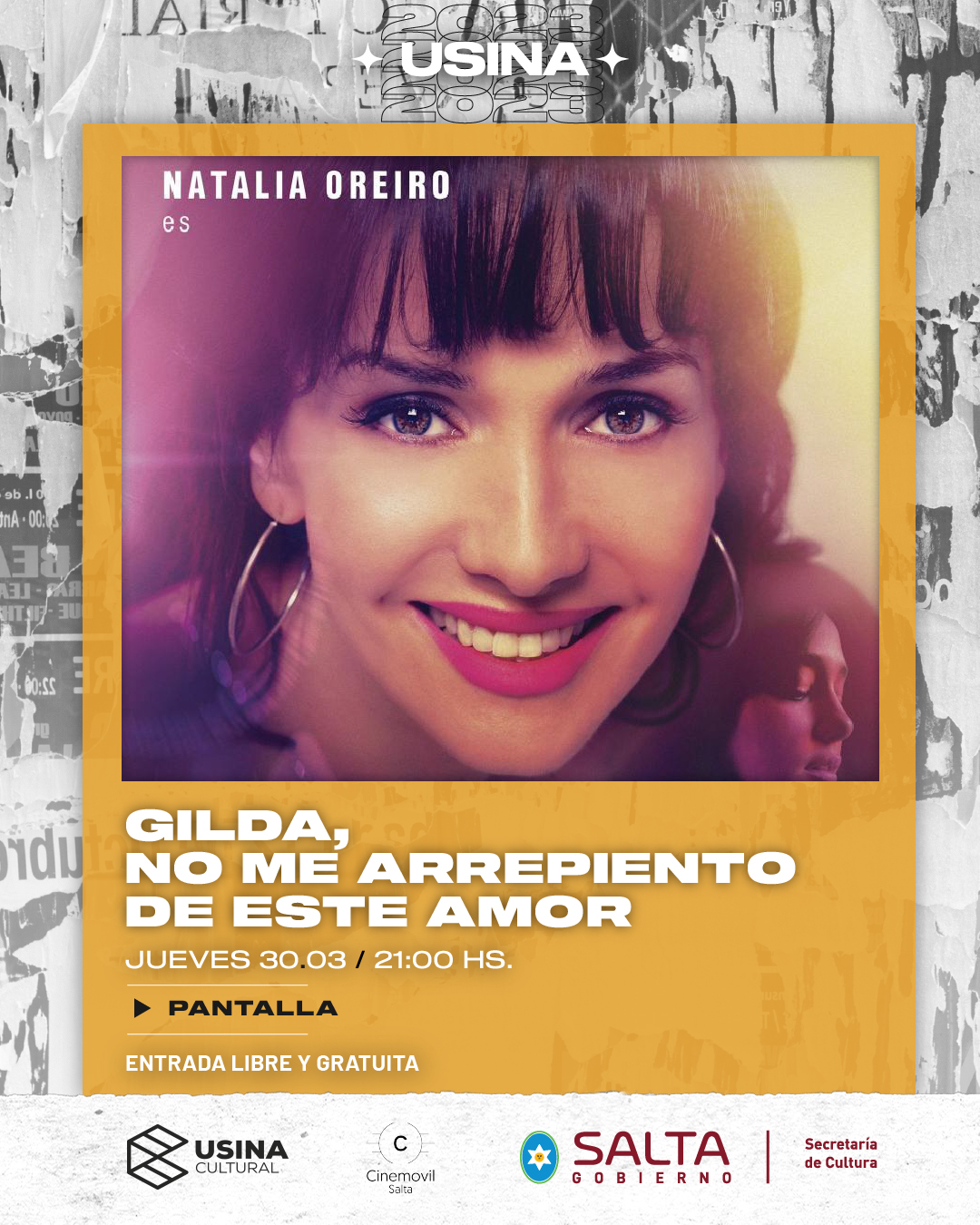 Este Jueves A Las 21 H Se Proyectará “gilda No Me Arrepiento De Este Amor” En La Usina Cultural 