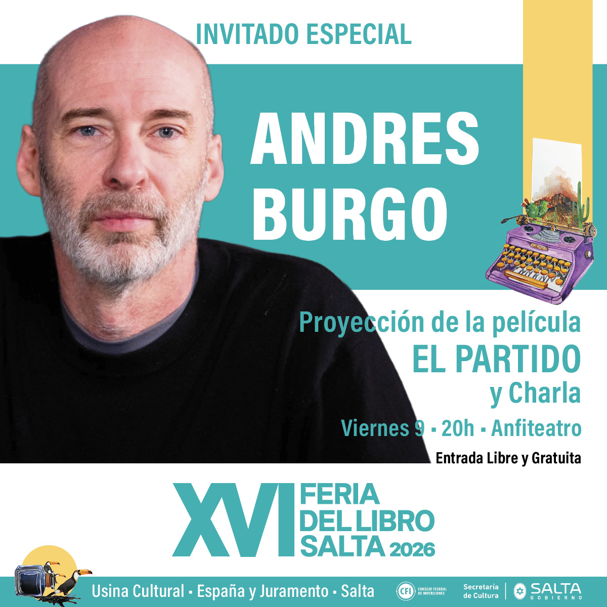 Andrés Burgo - Proyección de El Partido y charla